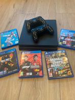 PS4 SLIM met 2 controllers en games, Ophalen, Met 2 controllers, Slim, 500 GB