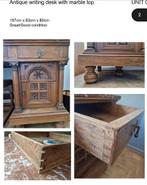Bureau ancien avec plateau en marbre – très bon état, Antiek en Kunst, Ophalen