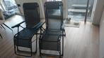 2 x Ligstoel-relaxstoel(Inklapbaar en verstelbaar)Nieuwstaat, Tuin en Terras, Ophalen of Verzenden, Zo goed als nieuw, Textileen
