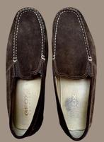 Moccasin heren Geox- bruin -daim/ leder - maat 42, Bruin, Ophalen of Verzenden, Zo goed als nieuw, Espadrilles of Moccasins