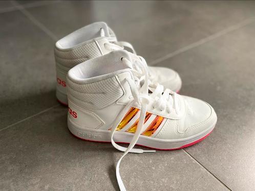 Adidas High Top maat 38 oranje/fluo roos, Kinderen en Baby's, Kinderkleding | Schoenen en Sokken, Zo goed als nieuw, Schoenen