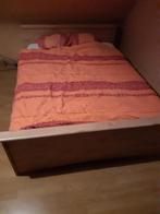 2 persoons bed, 140 cm, Brun, Enlèvement, Utilisé