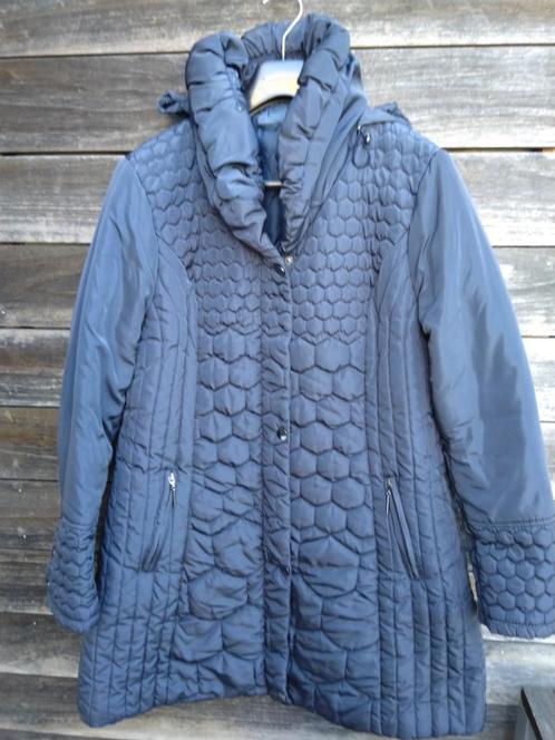 Sourire Collection Mooie Donkerblauwe Jas T46, Kleding | Dames, Jassen | Winter, Gedragen, Maat 46/48 (XL) of groter, Blauw, Ophalen of Verzenden