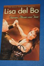 Lisa Del Bo originele handtekening op kaart, Gesigneerd, Foto of Kaart, Ophalen of Verzenden, Zo goed als nieuw