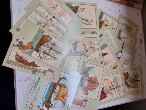 Set van 34  chromo's Kuifje, zie en weet, Boeken, Stripverhalen, Zo goed als nieuw, Ophalen of Verzenden