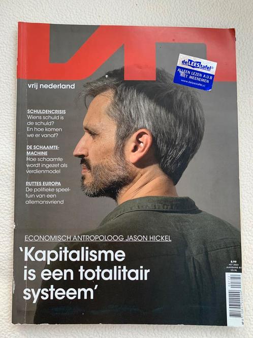 vrij nederland - economish antropoloog jason hickel - kapita, Boeken, Tijdschriften en Kranten, Ophalen