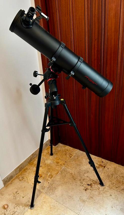 Télescope MIZAR 114/900 EQ4 – comme neuf, Audio, Tv en Foto, Optische apparatuur | Telescopen, Zo goed als nieuw, Ophalen