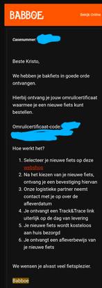 Babboe waardebon €1099,50, Enlèvement