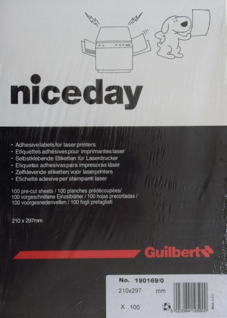 Étiquettes adhésives de 210 x 297 mm, Informatique & Logiciels, Fournitures d'imprimante, Neuf, Autres types, Enlèvement