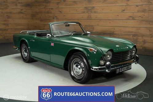 Triumph TR4 1967 | Route 66 auctions, Auto's, Oldtimers, Bedrijf, Te koop, Open dak, Triumph, Benzine, Cabriolet, 2 deurs, Handgeschakeld