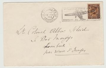 België 1934 Vlagstempel 'gebruik de luchtpost' - vliegtuig beschikbaar voor biedingen