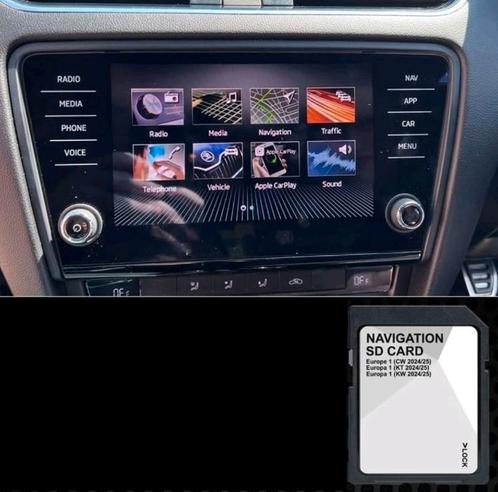 Sd Map navigation tout l'Europe 2025 Skoda Skoda Amudsen, Auto diversen, Autoradio's, Nieuw, Ophalen