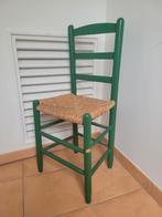 Groene rieten stoel, Kinderen en Baby's, Gebruikt, Ophalen of Verzenden, /, /