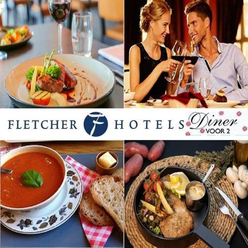 Fletcher hotel DINERBON 3-gangen diner voor 2 personen in NL, Tickets en Kaartjes, Hotelbonnen, Twee personen