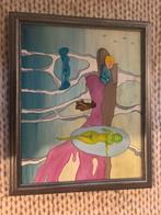 Schilderij op doek (gesigneerd) voor liesje, Ophalen