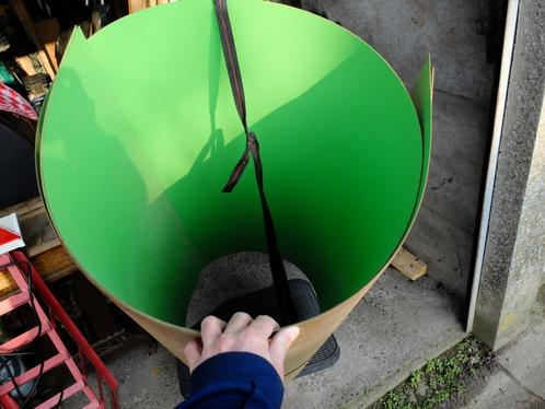2 FORMICA-VELLEN in appelgroene kleur (vintage), Doe-het-zelf en Bouw, Hout en Planken, Zo goed als nieuw, Overige typen, Overige houtsoorten