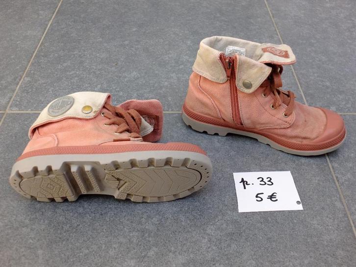 3 paires de chaussures Palladium enfants pointure 32 32,5 33, Kinderen en Baby's, Kinderkleding | Schoenen en Sokken, Gebruikt