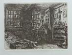 Henri De Braekeleer, etsje, interieur, 10 x 13 cm, Ophalen of Verzenden