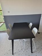 Eettafel LISABO + 4 stoelen LIDÅS IKEA! NIEUW!, Huis en Inrichting, Ophalen, Eikenhout, Nieuw, Vier personen
