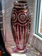 vase rouge fonce ADP9 val saint lambert signe S, Ophalen of Verzenden