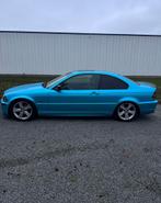 Bmw e46 320i, Auto's, Achterwielaandrijving, Zwart, Blauw, Leder en Stof