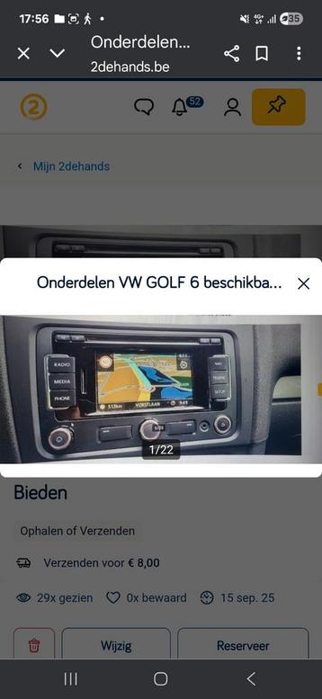 Vw onderdelen Golf 6 zeer goede staat beschikbaar voor biedingen