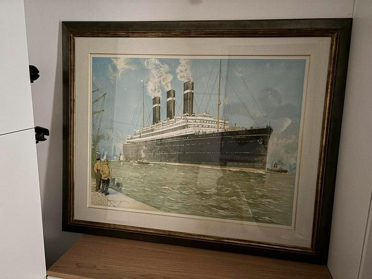 Henri Cassiers - Red Star Line (Belgenland), Antiek en Kunst, Kunst | Schilderijen | Klassiek, Ophalen