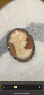 Camée broche/pendentif, Ophalen of Verzenden, Zilver, Broche