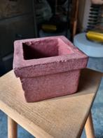 Bakstenen bloempot 8,5 cm, Gebruikt, Vierkant, Minder dan 40 cm, Aardewerk
