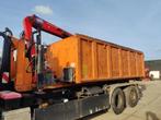 HMF kraan 1244 Z2 op container / afzetcontainer met kraan, Articles professionnels, Machines & Construction | Abris de chantier & Conteneurs