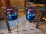 Oosterse kaarsenhouders, Huis en Inrichting, Woonaccessoires | Kandelaars en Kaarsen, Blauw, Ophalen of Verzenden, Zo goed als nieuw