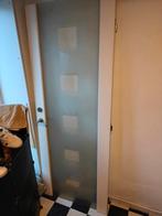 Houten deur met glaswerk (figuurglas) 77,5*200cm, Doe-het-zelf en Bouw, Ophalen, Zo goed als nieuw