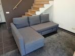 FRIHETEN IKEA Hoekslaapbank met opberger donkergrijs, Ophalen, Tweepersoons, Zo goed als nieuw, Overige maten