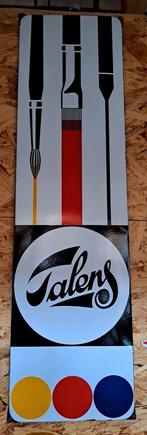 Talens mooi vintage emaillen reclame bord, Ophalen, Gebruikt