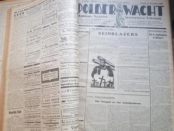 De Polderwacht 1931 en 1933 - Antwerpen wekelijkse krant beschikbaar voor biedingen
