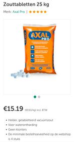 Zouttabletten waterontharder/ waterverzachter 25 kg, Elektronische apparatuur, Ophalen