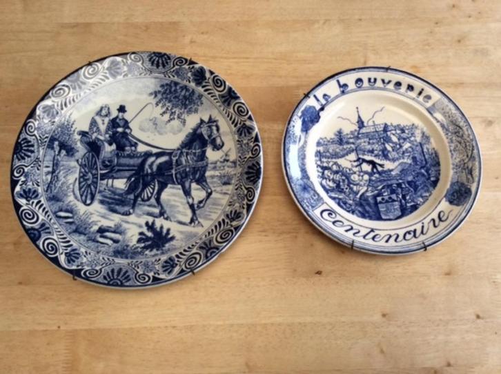 Te koop 2 wandborden, Antiek en Kunst, Antiek | Wandborden en Tegels, Ophalen of Verzenden
