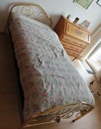 Cadre de lit en métal doré, Autres couleurs, Enlèvement, Métal, Une personne