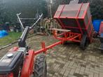 Motorculteur met aanhangwagen kan kippen  Honda 5,5 pk i, Auto's, Oldtimers, Particulier, Te koop, Honda