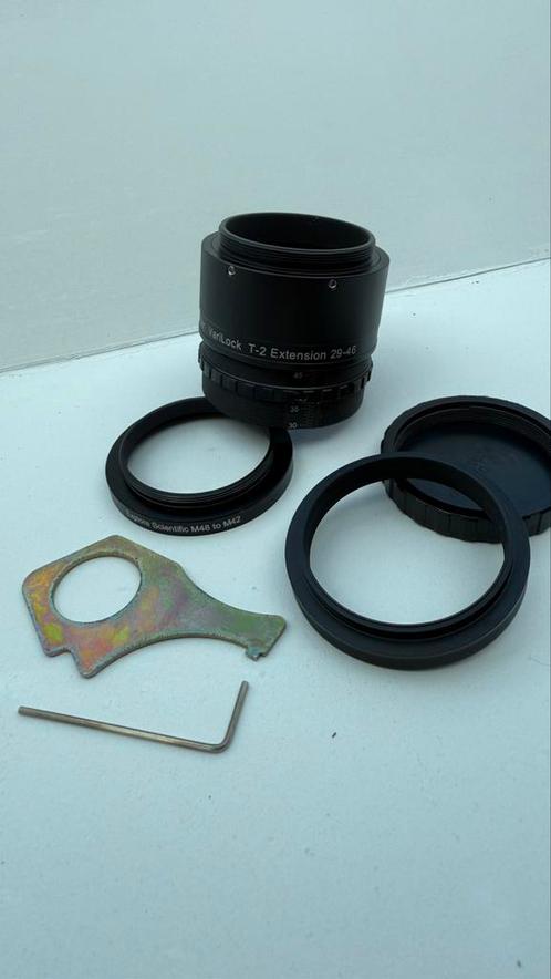 Baader VariLock 46 T2-verlengstuk (29–46 mm), Audio, Tv en Foto, Optische apparatuur | Telescopen, Zo goed als nieuw, Ophalen of Verzenden