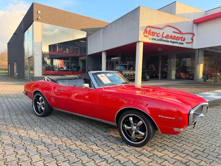 Pontiac firebird 400 Cabrio 1968, Auto's, Oldtimers, Particulier, Te koop, Pontiac, Benzine, Cabriolet, Automaat, Rood, Zwart