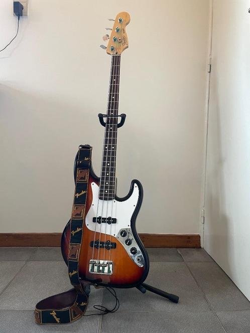 Fender USA "Long Horn" Jazz Bass + original Hard Case, Muziek en Instrumenten, Snaarinstrumenten | Gitaren | Elektrisch, Zo goed als nieuw