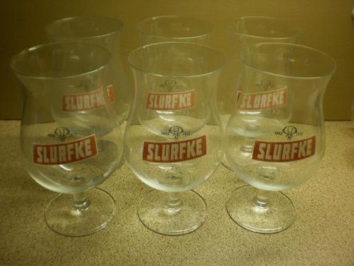 Slurfke glazen, Verzamelen, Biermerken, Zo goed als nieuw, Glas of Glazen, Overige merken, Ophalen of Verzenden