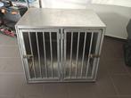 Bench inox 2 grote honden, Dieren en Toebehoren, Ophalen, Zo goed als nieuw