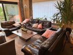 Mooie 3 + 2 +1 zit leder salon, Huis en Inrichting, Zetels | Complete zithoeken, Ophalen, Gebruikt, Leer