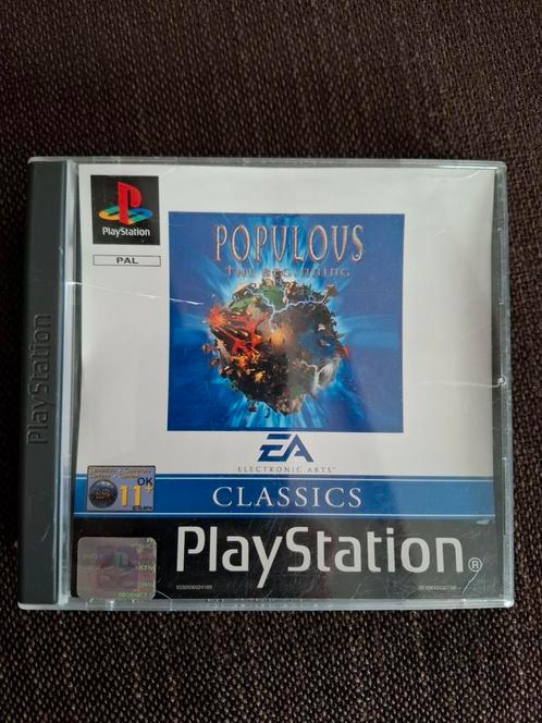 PS1 Populous the beginning, Games en Spelcomputers, Games | Sony PlayStation 1, Zo goed als nieuw, Ophalen of Verzenden