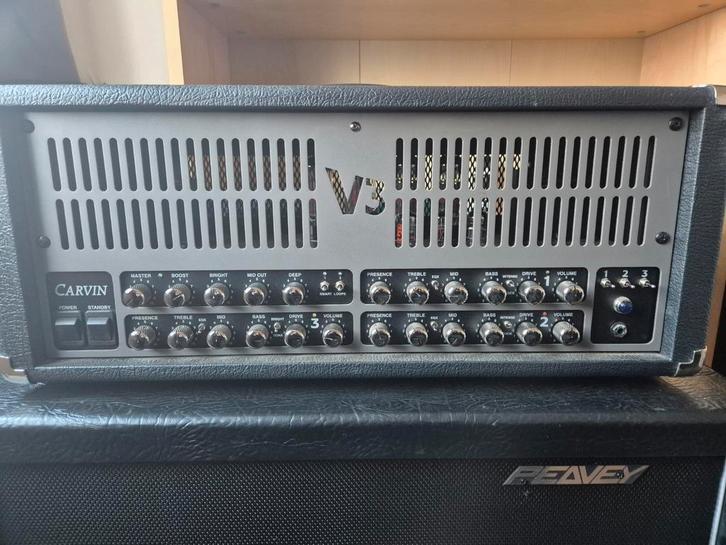 Carvin V3 100 watt buizenversterker zgan, Muziek en Instrumenten, Versterkers | Bas en Gitaar, Zo goed als nieuw, Gitaar, 100 watt of meer