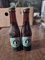 2 volle Koninck-flessen (verschillende handen), Verzamelen, Biermerken, Verzenden, Gebruikt, Flesje(s), De Koninck