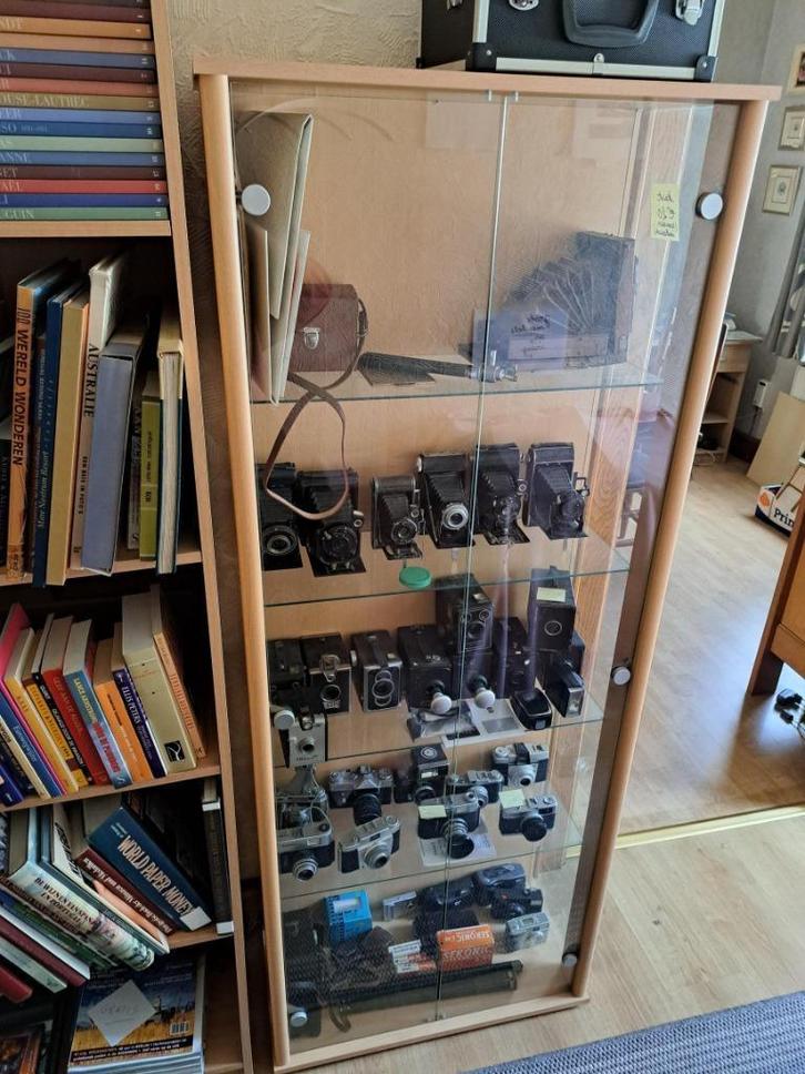 vitrinekast, Huis en Inrichting, Kasten | Vitrinekasten, Gebruikt, 150 tot 200 cm, Minder dan 50 cm, 50 tot 75 cm, Met deur(en)