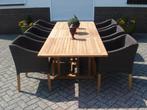Massief teak tuintafel 180/240 x 100 eettafel teakhout, Tuin en Terras, Tuintafels, Ophalen, Zo goed als nieuw, Rechthoekig, Teakhout